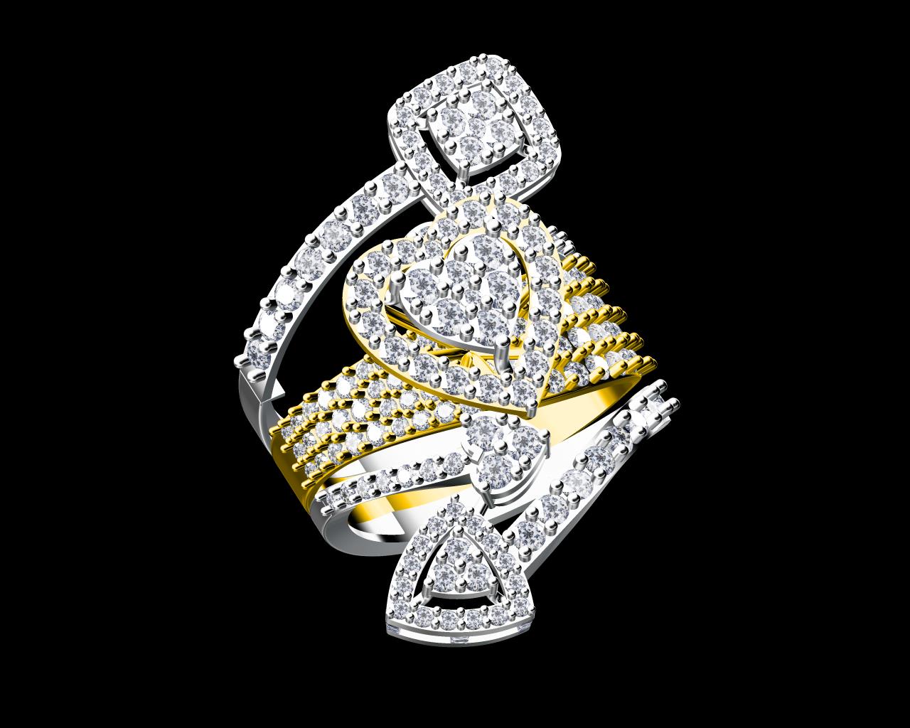 AD17776 — Ladies Rings jewellery CAD design (JCD/STL) AD17776 — Ladies Rings jewellery CAD design (JCD/STL)