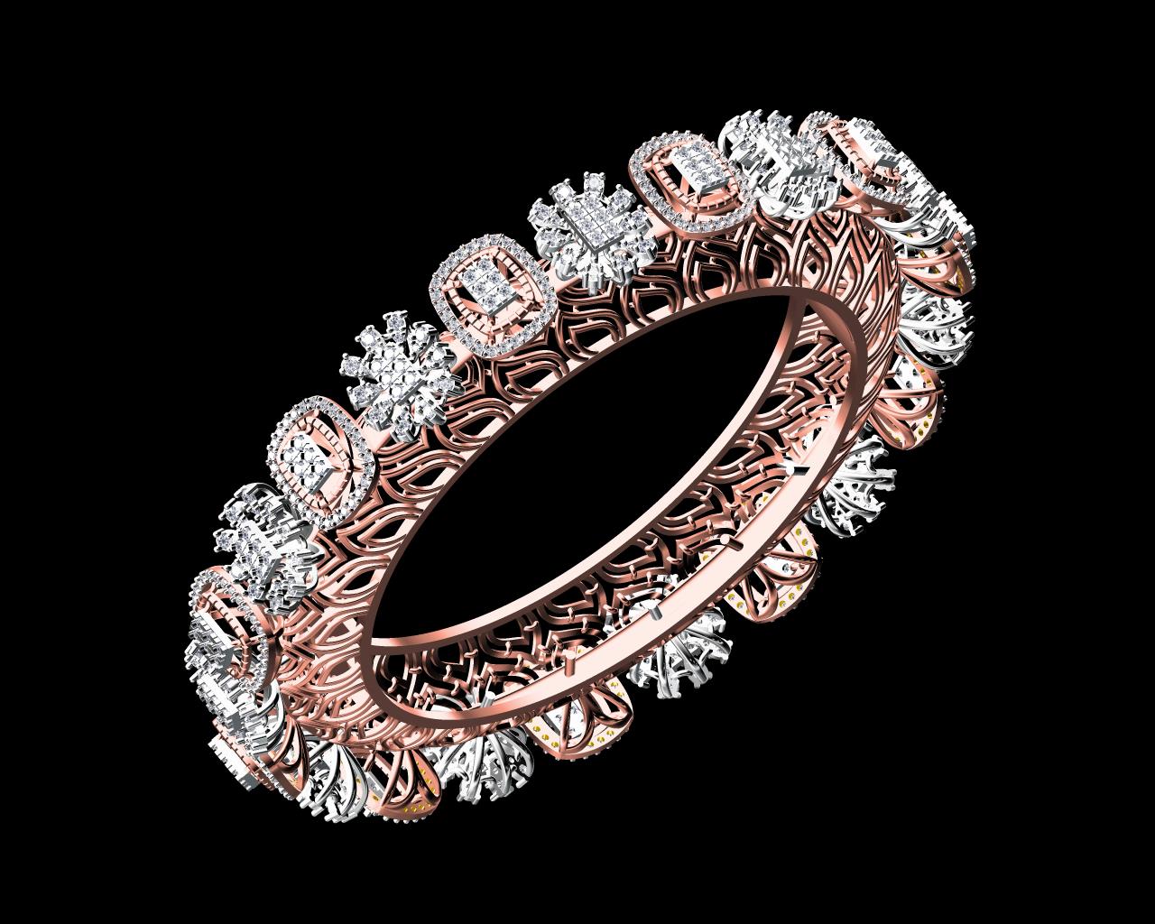 AD17073-ALT — Single Line Bangles jewellery CAD design (JCD/STL) AD17073-ALT — Single Line Bangles jewellery CAD design (JCD/STL)