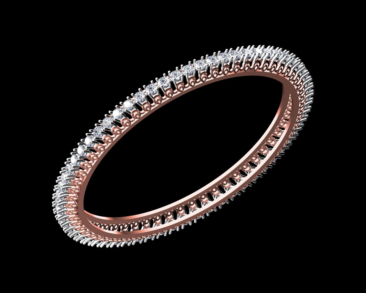 AD17410-ALT — Single Line Bangles jewellery CAD design (JCD/STL) AD17410-ALT — Single Line Bangles jewellery CAD design (JCD/STL)